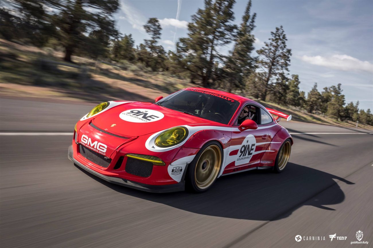 Libertywalk Porsche 991 GT3 in Oregon on the GoldRush Rally 9ine