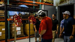 Powder coating at B-Forged wheels