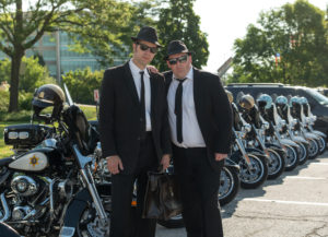 Arne's Antics Blues Brothers on The Illinois State Police Heritage Foundation 10th Annual Motorcycle and Fun Car Run 2017
