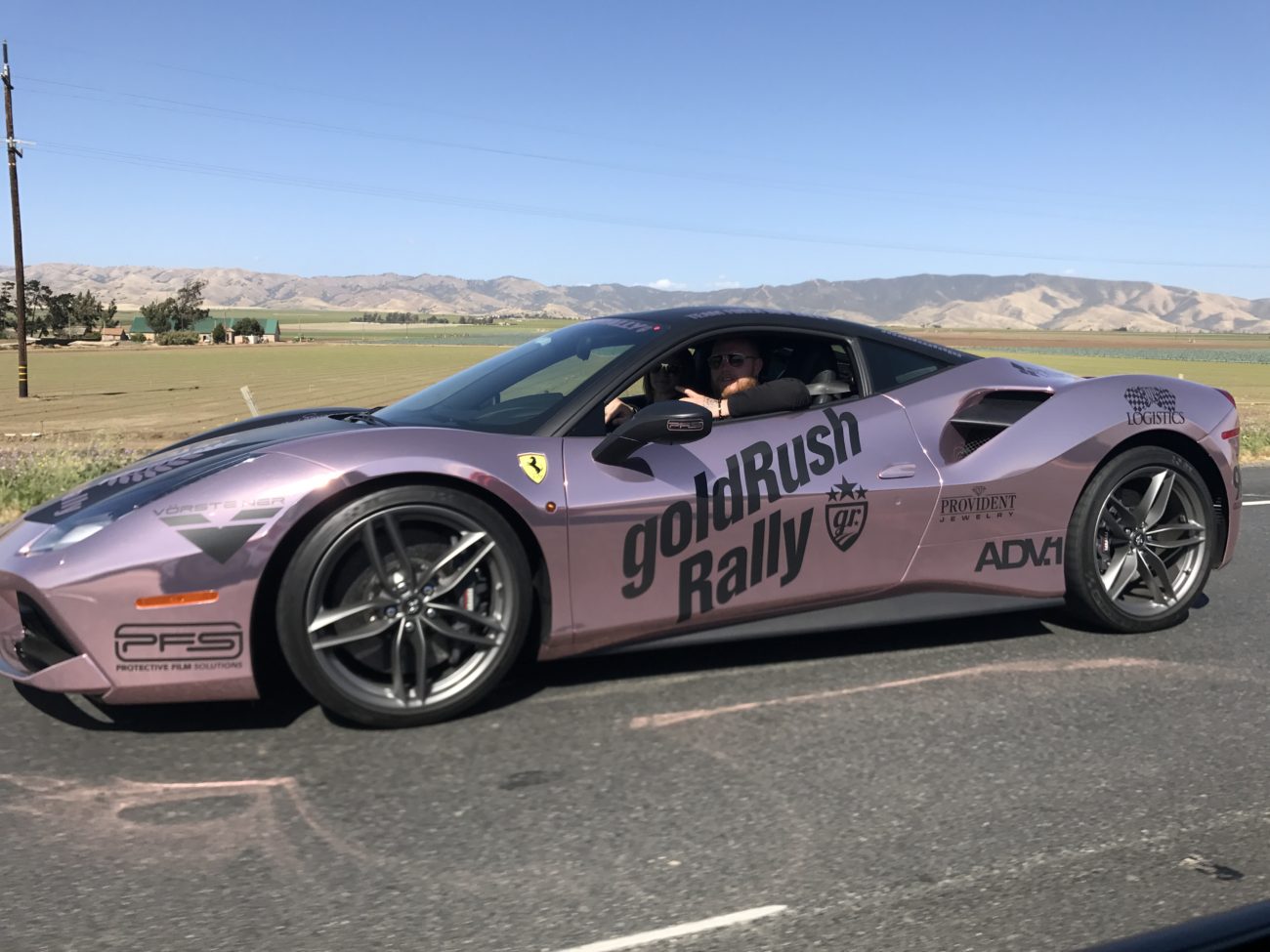 Steve & Pascale in their beautiful Ferrari 488