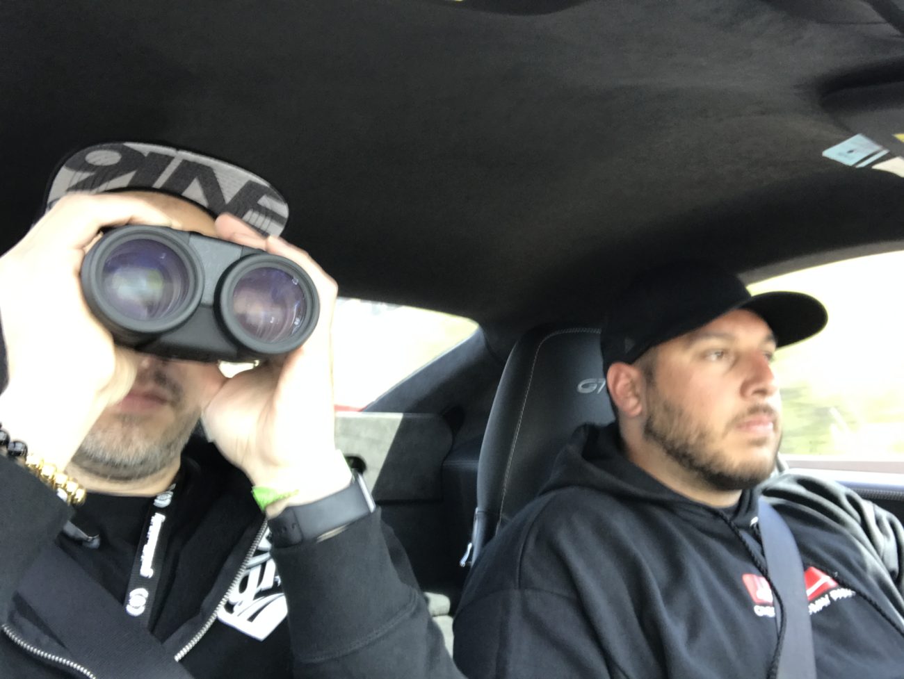 Spotting cops with binoculars