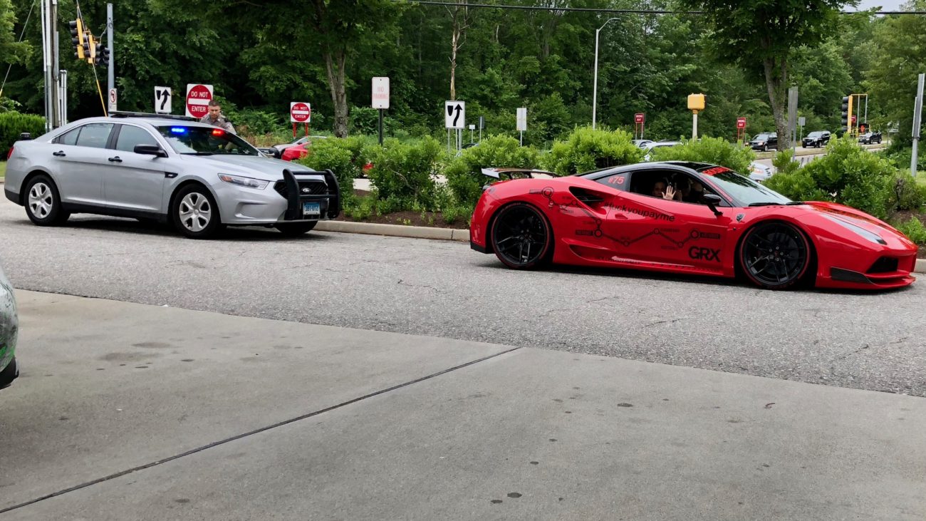 Team Loan Sharks Arne's Antics Ferrari 488 N-Largo goldRush Rally GRX