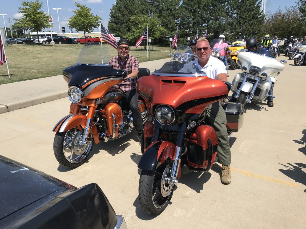 Jack Garcia, the Chairman of the ISP Memorial Park and Leo Schmitz, the Director of the IL State Police