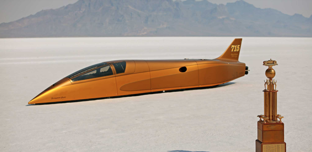 Bonneville Streamliner with Billet Specialties Wheels