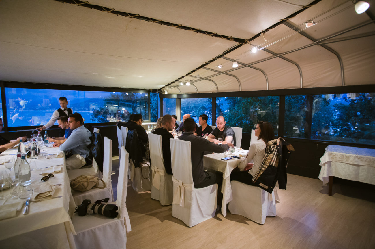 Dinner overlooking the Italian Riviera at Grand Hotel Dei Castelli