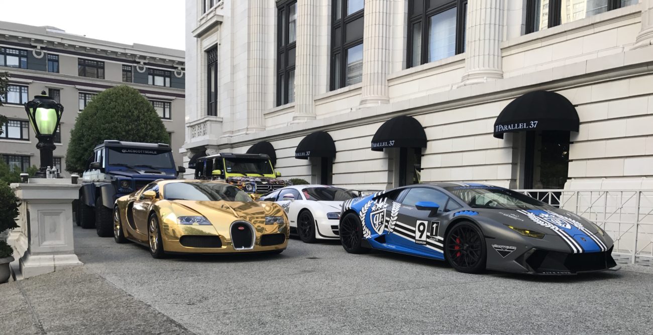 GoldRush Rally 9ine - Ritz Carlton San Fransisco Veyron Brabus 6x6