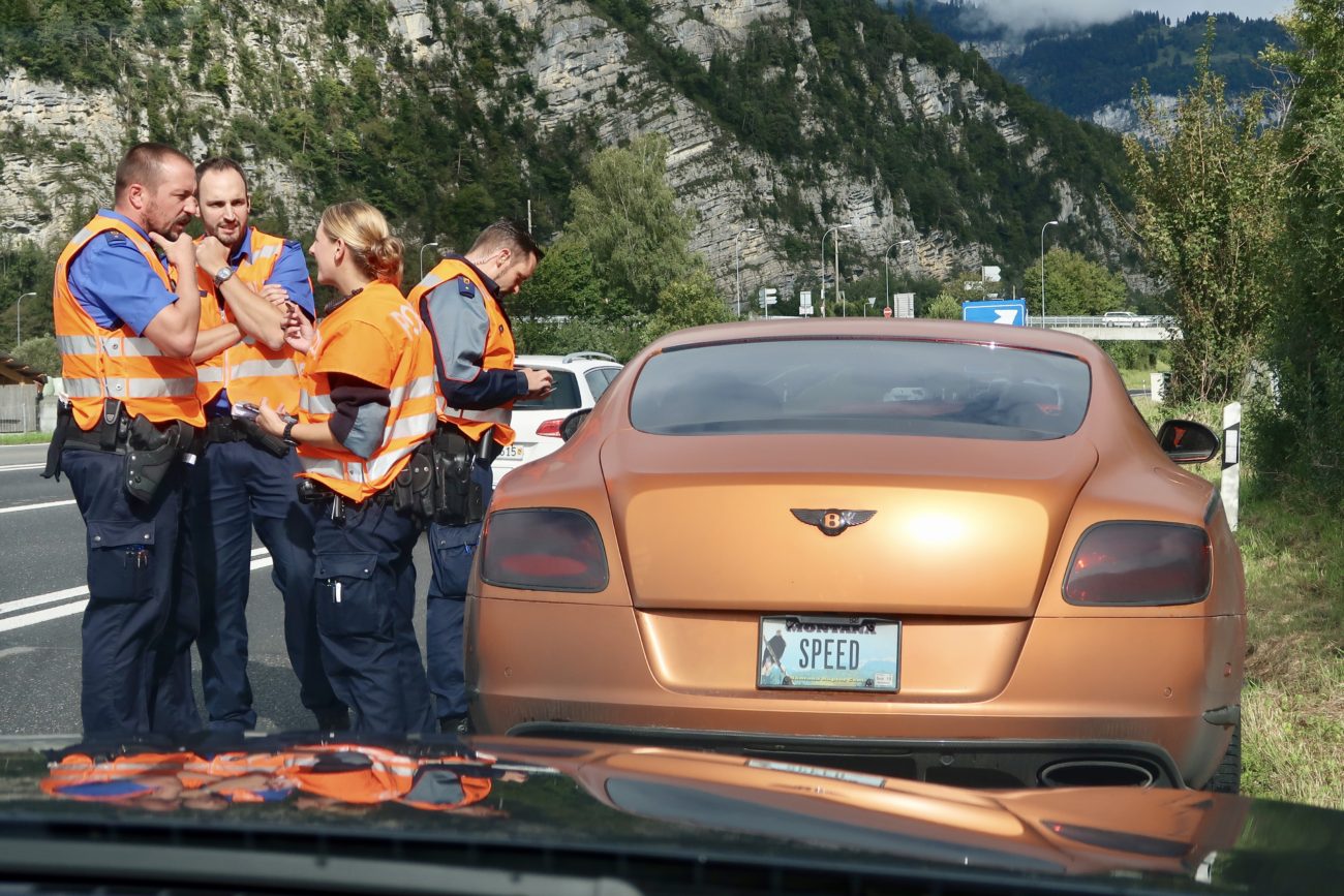 Switzerland Adventure Drives AD.04 Arne's Antics $10k Swiss U-turn roadblock