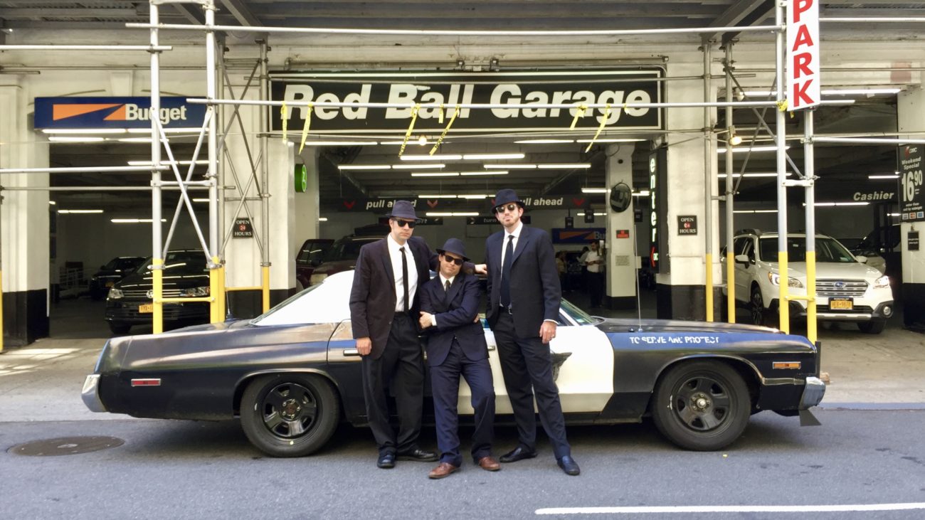 Ed Bolian Arne's Antics Bluesmobile C2C Express Winner 2016 Classic Car Cannonball Run Record Red Ball Garage Manhattan