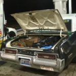 Ed Bolian Arne's Antics Bluesmobile C2C Express Winner 2016 Classic Car Cannonball Run Record Ohio Fuel Stop